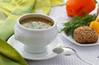 Foto: Bowl of Chicken vegetable Soup Bowl of Chicken vegetable Soup