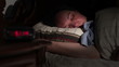 Woman sleeping in bed
