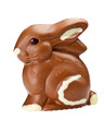 Schokoladenhase freigestellt (mit Clipping Path)