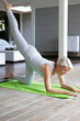 senior woman doing exercises