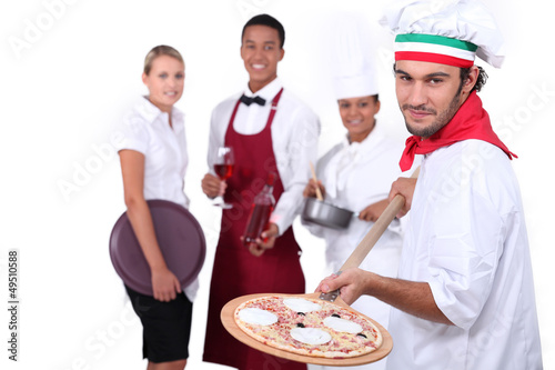 Photo: Waiter and waitress Waiter and waitress