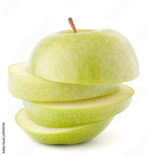 Photo: apple green sliced apple green sliced