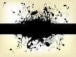 Abstract background with notes