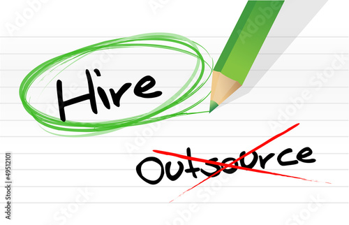 Illustration: Choosing to Hire instead of Outsource Choosing to Hire instead of Outsource