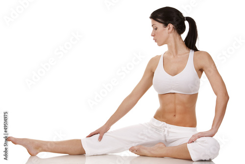 Photo: woman stretching woman stretching