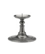 Pewter candlestick for use in home, temple or church