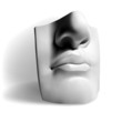 Detail of statue by Michelangelo - David, vector Eps10.