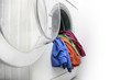 Washing machine on white