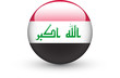 Round icon with national flag of Iraq