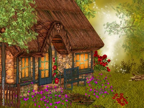 Illustration: fantasy village house fantasy village house