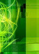 green geometric abstract