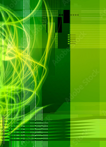 Illustration: green geometric abstract green geometric abstract