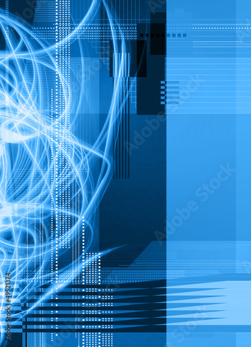 Illustration: geometric blue abstract geometric blue abstract