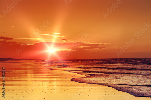 Photo: beach sunset beach sunset