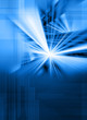 blue digital light burst