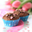 Schokomuffins mit Herzen