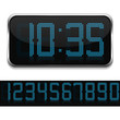 Blue Digital Clock