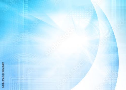 Illustration: digital blue cyber background digital blue cyber background