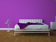 Modernes Schlafzimmer pink