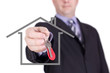 remise des clés par agent immobilier