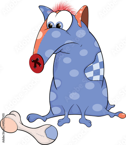 Vector: Soft toy. Dog. Cartoon Soft toy. Dog. Cartoon