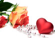 heart and roses