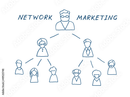 Photo: Network Marketing Illustration Network Marketing Illustration