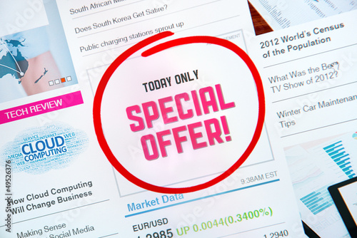 Photo: Special offer proposal Special offer proposal