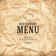 Restaurant menu design