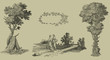 Country women illustration