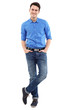 Man standing with hands in pockets