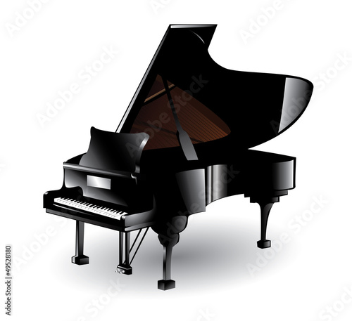 Vector: Black piano Black piano