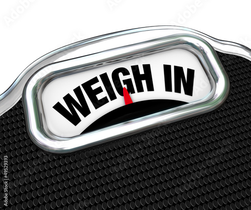 Illustration: Weigh In Words on Scale Weight Loss Diet Weigh In Words on Scale Weight Loss Diet