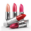 Lipsticks isolated on white