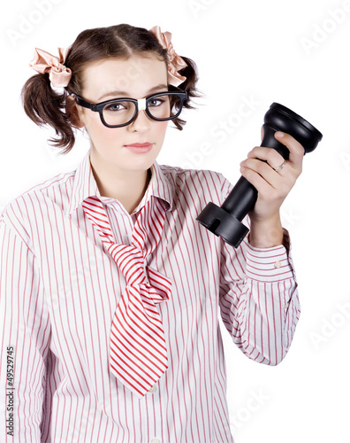 Photo: Smart Business Woman Devising Marketing Plan Smart Business Woman Devising Marketing Plan