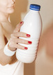 woman suggests to take bottle