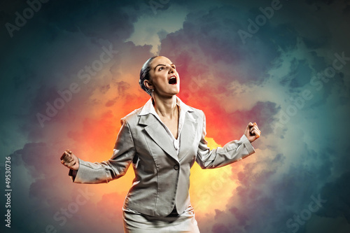 Photo: businesswoman in anger businesswoman in anger