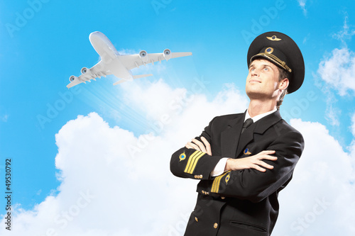 Photo: Image of male pilot Image of male pilot