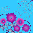 abstract vector illustration of floral