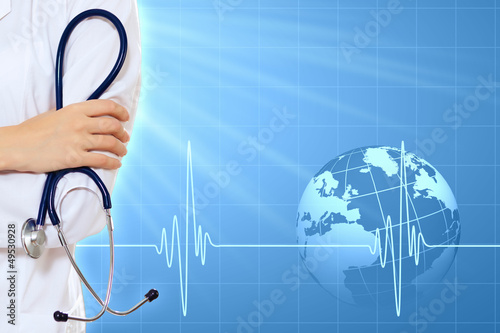 Photo: Illustration with heart beat Illustration with heart beat