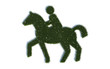 Reiter: Serie "Symbole aus realist. Gras"
