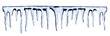 icicles on white background