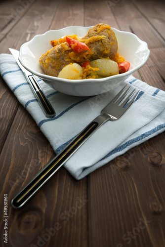 Photo: Pork tenderloin with vegetables Pork tenderloin with vegetables