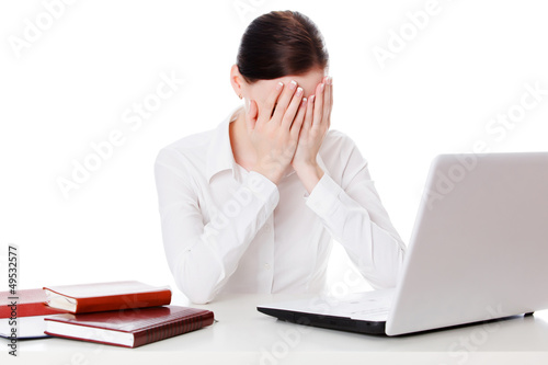 Photo: Weeping businesswoman Weeping businesswoman