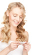 woman with thermometer
