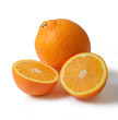 Juicy Orange and slice (with clipping path)