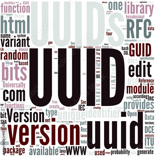 Vector: Universally Unique Identifier Concept Universally Unique Identifier Concept