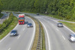Autobahn mit LKW