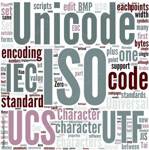 Vector: Universal Character Set Concept Universal Character Set Concept
