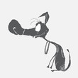 dog caricature cartoon